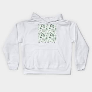 Watercolor leaves 2 Kids Hoodie